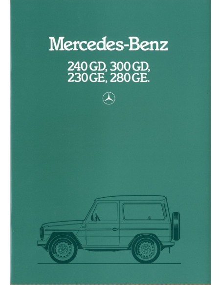 1982 MERCEDES BENZ G KLASSE BROCHURE SPAANS