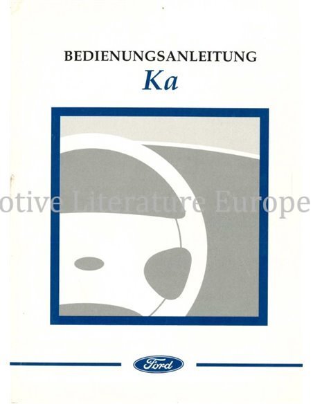 1996 FORD KA BETRIEBSANLEITUNG DEUTSCH