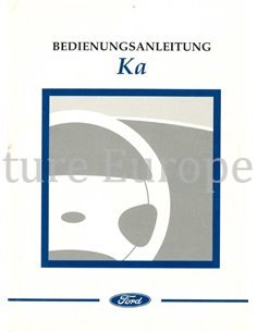 1997 FORD KA INSTRUCTIEBOEKJE DUITS