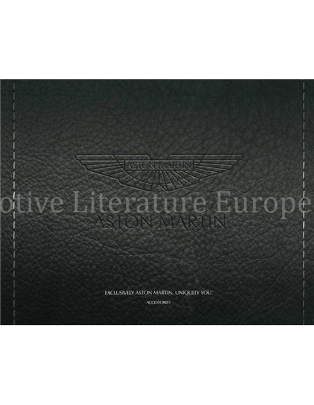2015 ASTON MARTIN ACCESSORIES BROCHURE ENGLISH