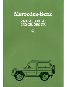 1982 MERCEDES BENZ G KLASSE BROCHURE NEDERLANDS