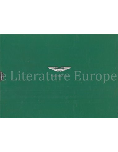 2001 ASTON MARTIN PROGRAM BROCHURE BOX GERMAN | ENGLISH