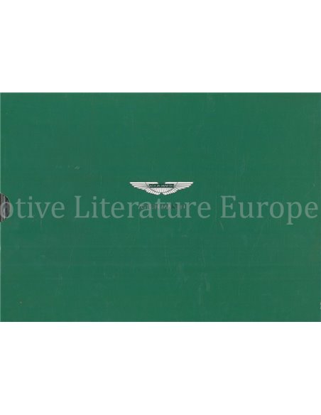 2001 ASTON MARTIN PROGRAM BROCHURE BOX GERMAN | ENGLISH