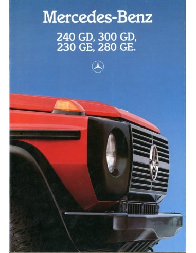 1986 MERCEDES BENZ G KLASSE BROCHURE NEDERLANDS