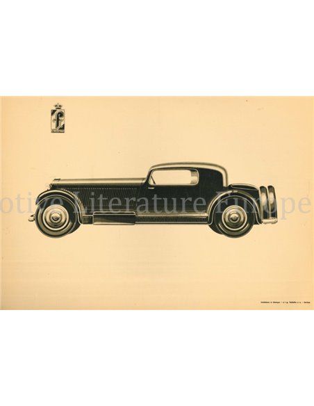 1933 LANCIA ARTENA | ASTURA | DILAMBDA BROCHURE ENGELS
