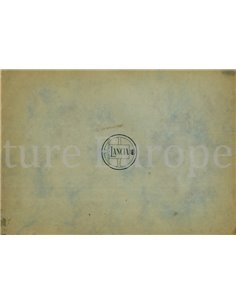 1933 LANCIA ARTENA | ASTURA | DILAMBDA BROCHURE ENGELS