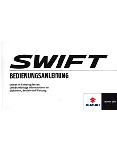 2012 SUZUKI SWIFT INSTRUCTIEBOEKJE DUITS