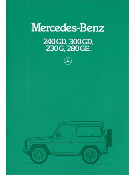 1981 MERCEDES BENZ G KLASSE PROSPEKT ENGLISCH