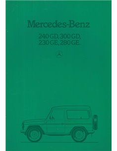 1983 MERCEDES BENZ G CLASS BROCHURE DUTCH