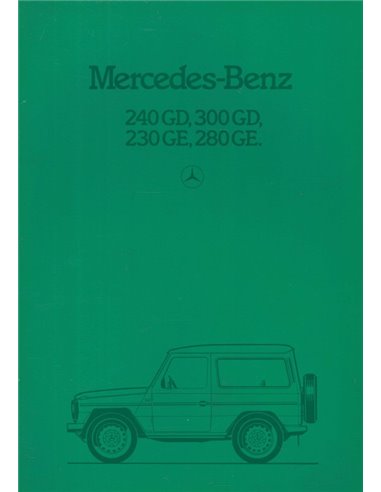 1983 MERCEDES BENZ G KLASSE BROCHURE NEDERLANDS