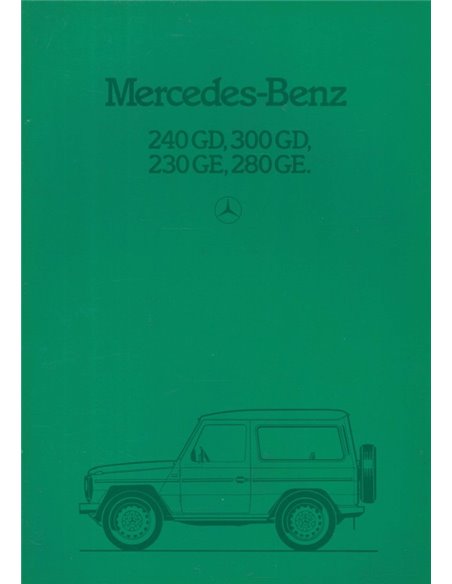 1983 MERCEDES BENZ G CLASS BROCHURE DUTCH