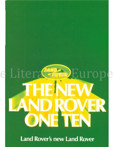 1982 LAND ROVER 110 BROCHURE ENGLISH