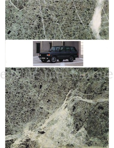 1989 RANGE ROVER BROCHURE ENGLISH