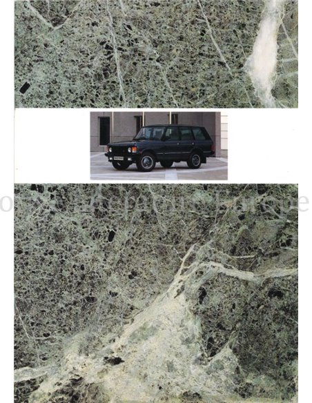 1989 RANGE ROVER PROSPEKT ENGLISCH