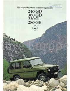 1980 MERCEDES BENZ G KLASSE PROSPEKT NIEDERLÄNDISCH