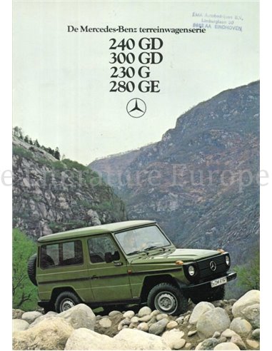 1980 MERCEDES BENZ G KLASSE PROSPEKT NIEDERLÄNDISCH