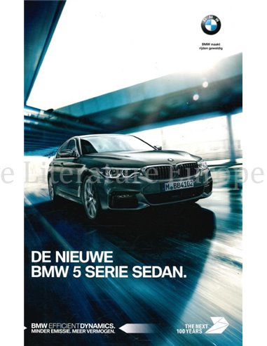 2016 BMW 5 SERIES SALOON BROCHURE DUTCH