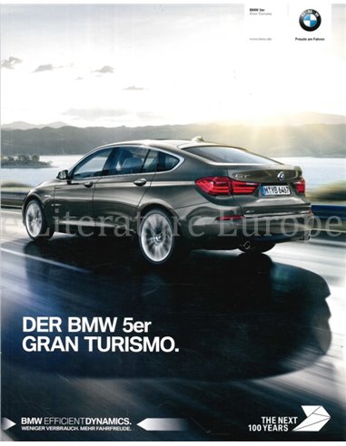 2016 BMW 5 SERIES GRAN TURISMO BROCHURE GERMAN