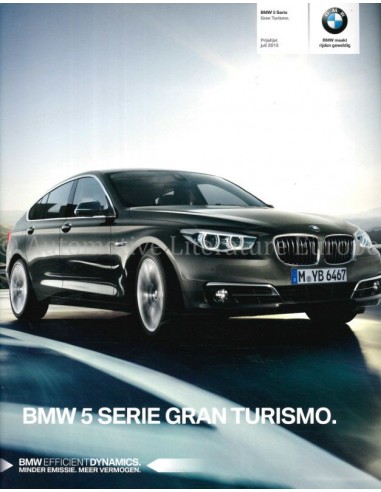 2015 BMW 5 SERIES GRAN TOURISMO PRICESLIST DUTCH