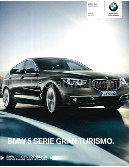 2015 BMW 5ER GRAN TOURISMO PREISELISTE NIEDERLÄNDISCH