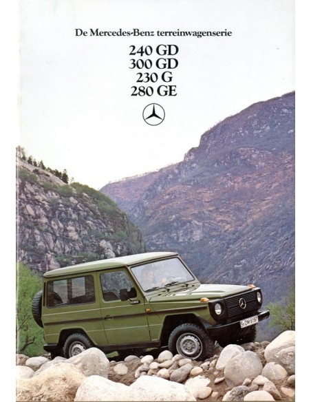 1979 MERCEDES BENZ G KLASSE BROCHURE NEDERLANDS