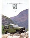 1979 MERCEDES BENZ G KLASSE PROSPEKT NIEDERLÄNDISCH