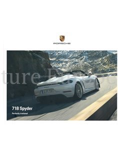 2020 PORSCHE 718 SPYDER HARDBACK BROCHURE ENGLISH