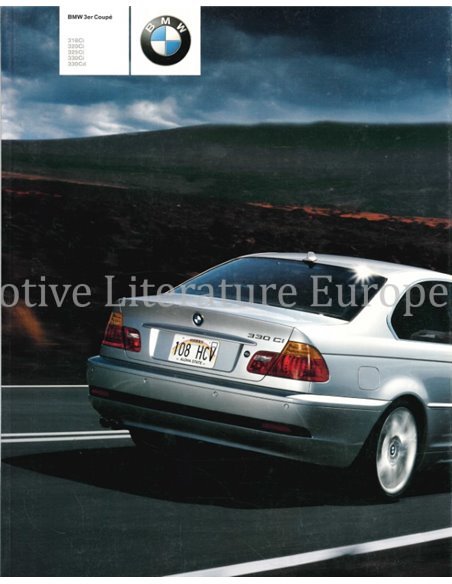 2003 BMW 3ER COUPÉ PROSPEKT DEUTSCH