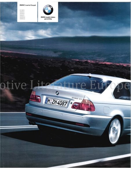 2003 BMW 3 SERIES COUPÉ BROCHURE DUTCH