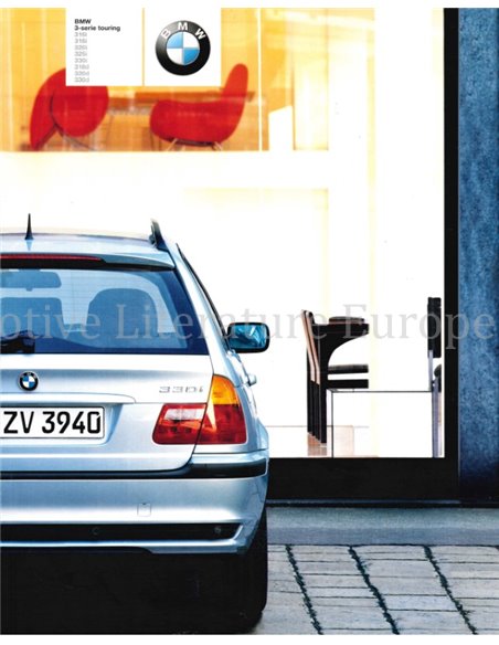 2002 BMW 3 SERIE TOURING BROCHURE NEDERLANDS