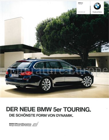 2010 BMW 5 SERIES TOURING BROCHURE GERMAN