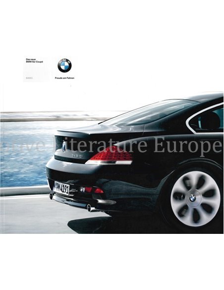 20045 BMW 6 SERIE COUPE BROCHURE DUITS