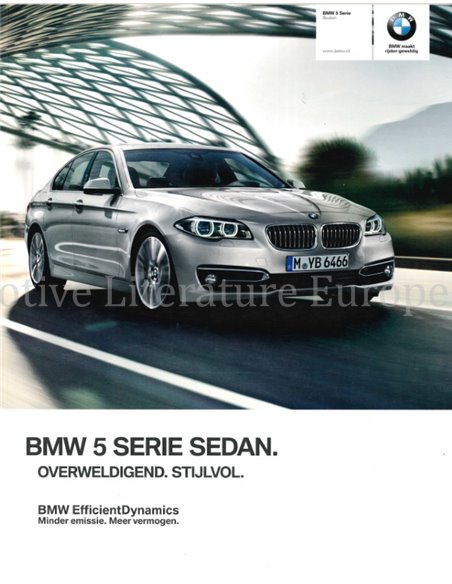2014 BMW 5 SERIE SEDAN BROCHURE NEDERLANDS