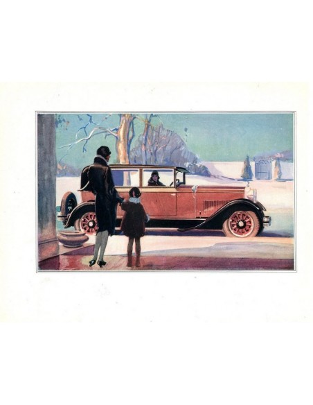 1928 HUDSON SUPER SIX BROCHURE ENGELS USA