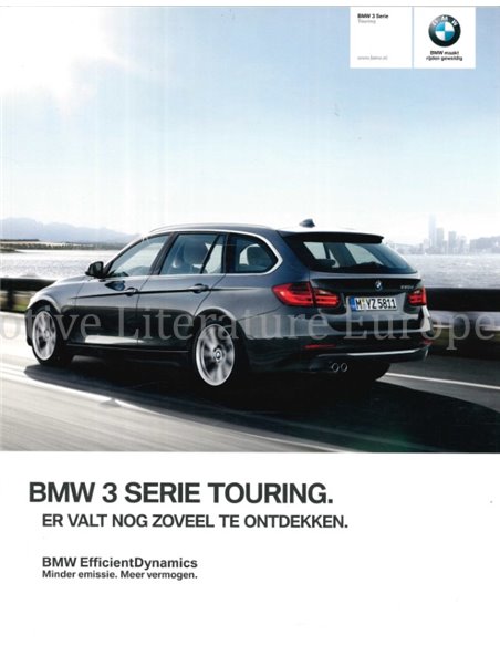 2013 BMW 3 SERIE TOURING BROCHURE NEDERLANDS