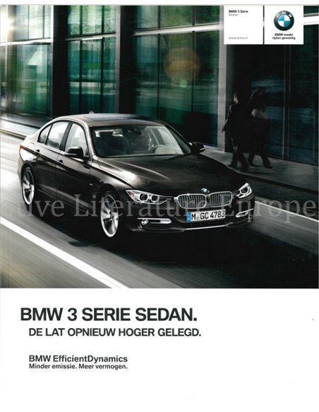 2013 BMW 3 SERIE SEDAN BROCHURE NEDERLANDS