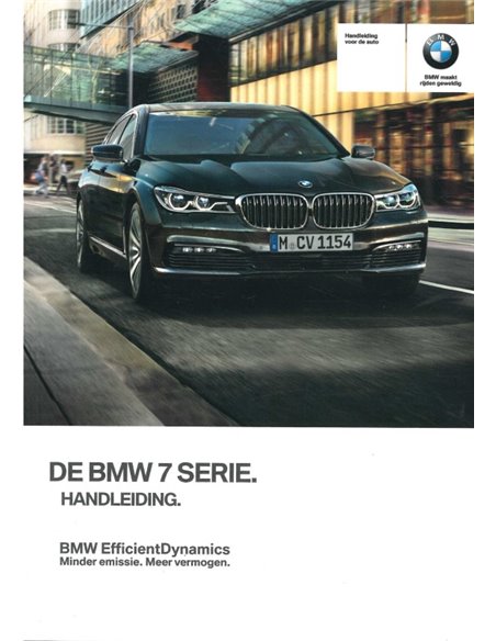 2015 BMW 7 SERIE INSTRUCTIEBOEKJE NEDERLANDS
