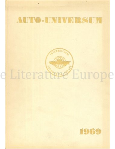 1969 AUTO UNIVERSUM YEARBOOK ENGLISH