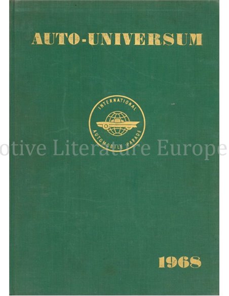 1968 AUTO UNIVERSUM JAHRBUCH ENGLISCH