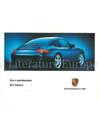 1999 PORSCHE 911 CARRERA OWNERS MANUAL ITALIAN