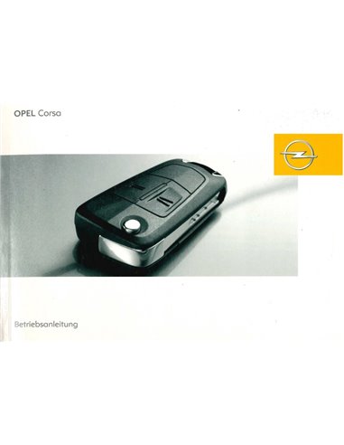 2008 OPEL CORSA INSTRUCTIEBOEKJE DUITS