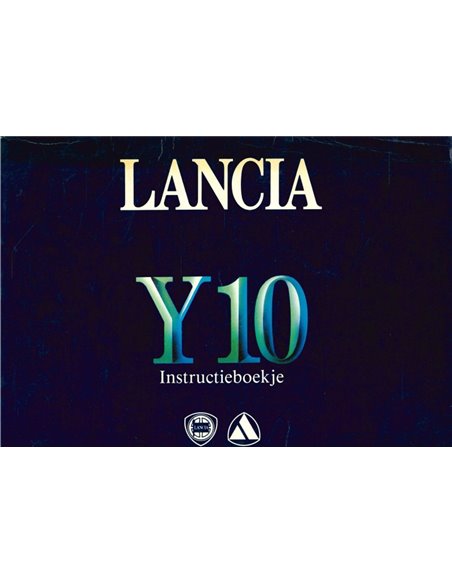 1986 LANCIA Y10 BETRIEBSANLEITUNG NIEDERLANDISCH