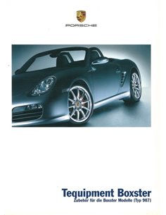2005 PORSCHE BOXTER TEQUIPMENT BROCHURE GERMAN