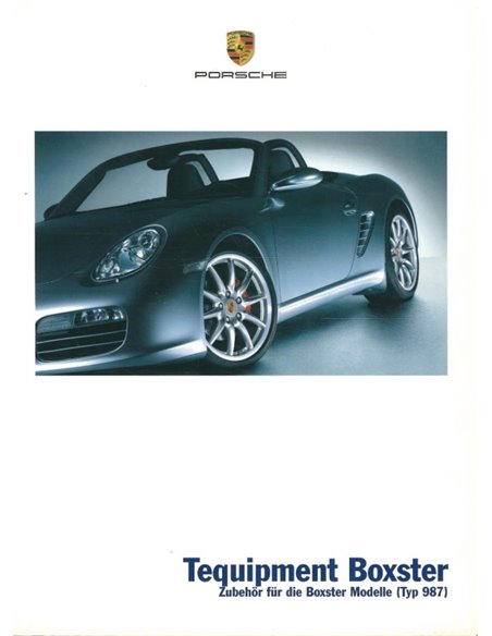 2005 PORSCHE BOXTER TEQUIPMENT BROCHURE GERMAN