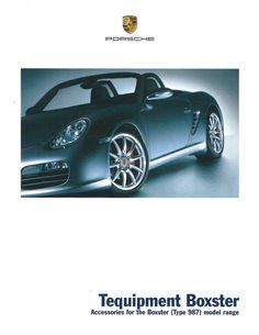 2005 PORSCHE BOXTER TEQUIPMENT BROCHURE ENGLISH