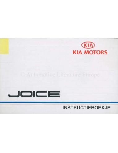 1999 KIA JOICE OWNER'S MANUAL DUTCH