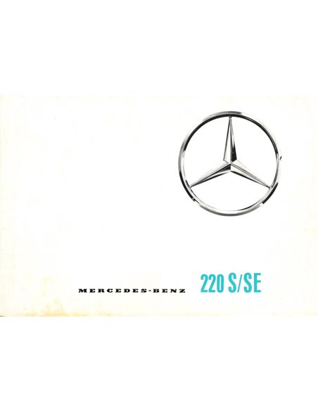 1961 MERCEDES BENZ 220 S | SE BROCHURE DUITS