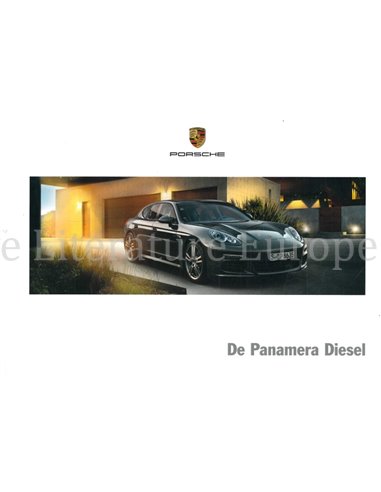 2016 PORSCHE PANAMERA DIESEL HARDCOVER BROCHURE NEDERLANDS
