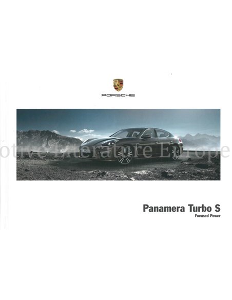 2016 PORSCHE PANAMERA TURBO S HARDBACK BROCHURE KOREAN