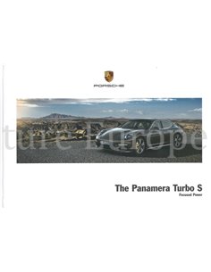 2015 PORSCHE PANAMERA TURBO S HARDCOVER BROCHURE JAPANS